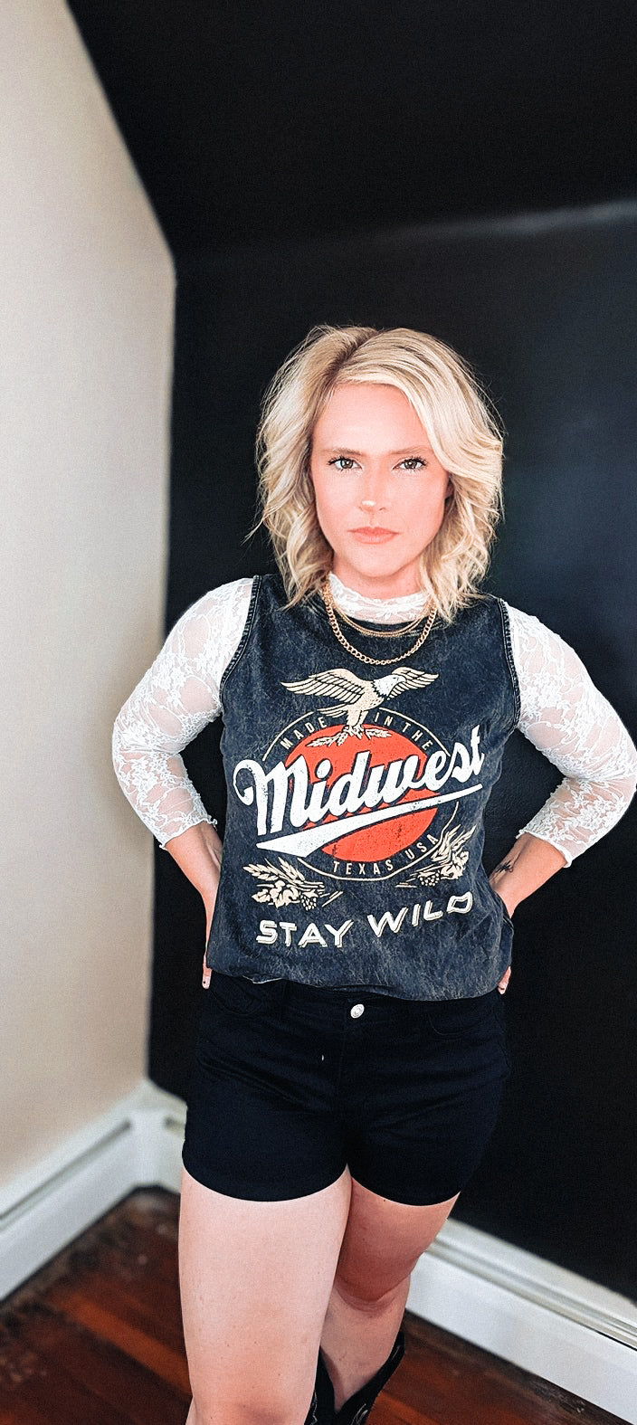 Midwest Stay Wild Graphic Tank Top