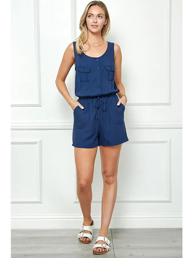 Kristin Twill Romper