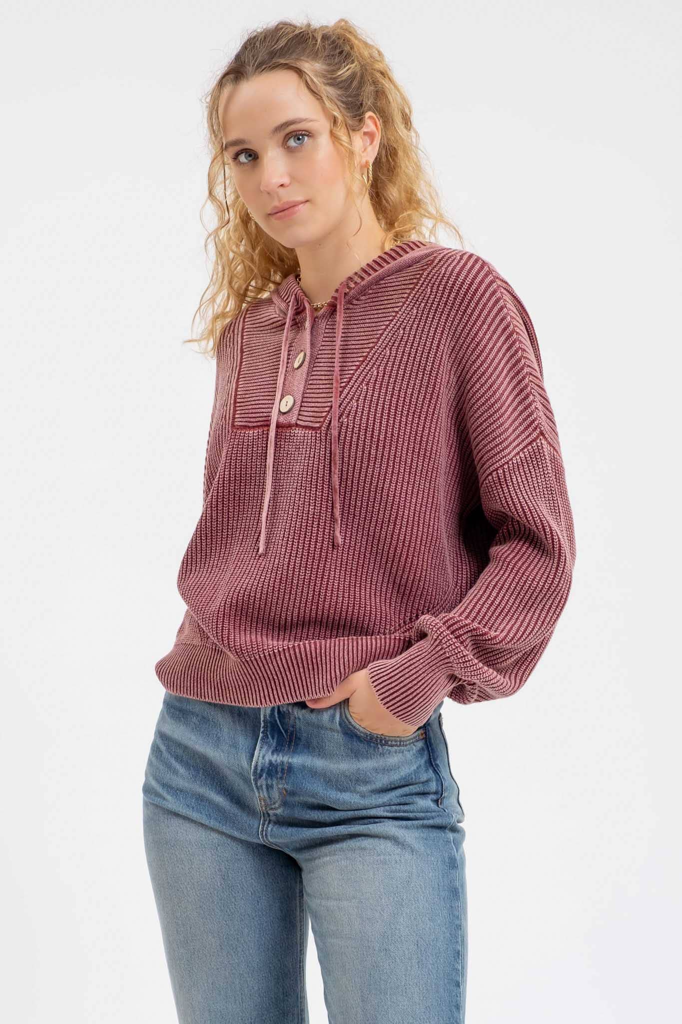 Casey Knit Hooded Sweater