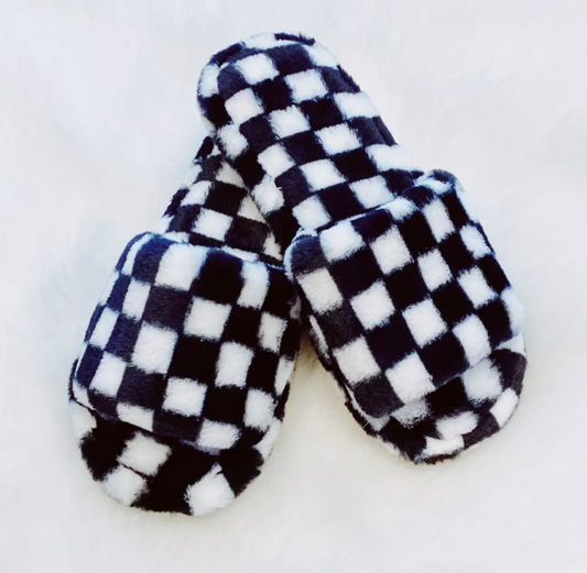 Lounge Checker Cozy Slipper